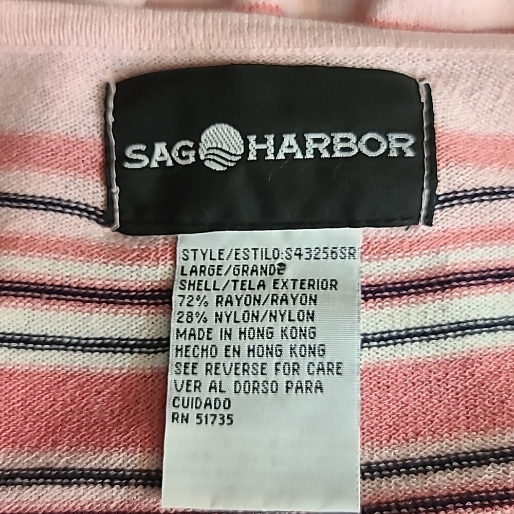 Sag Harbor stripped rayon knit top - Picture 6 of 6